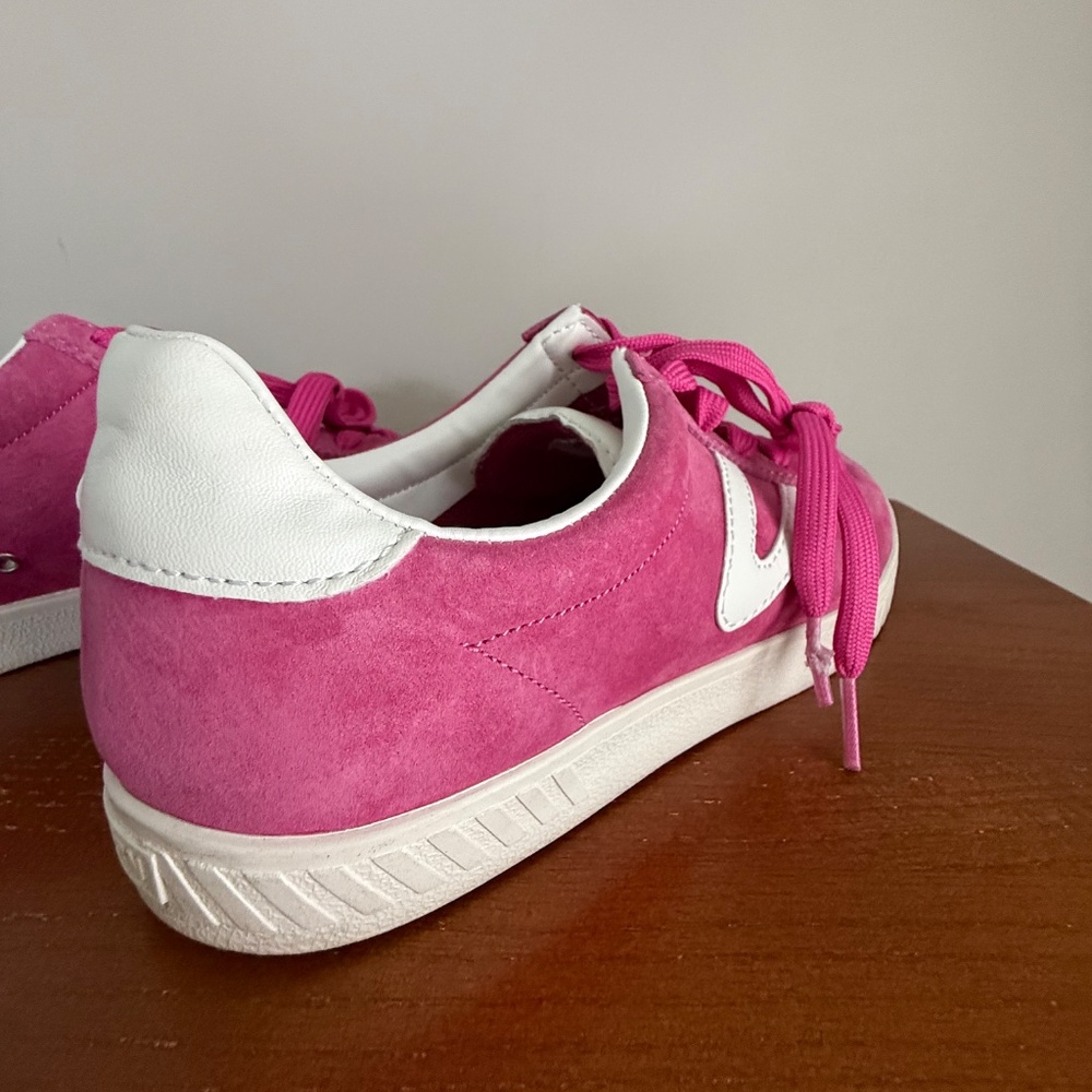 Tretorn Camden 3 Pink White Suede Sneakers Women's Size 7 - Picture 9 of 15